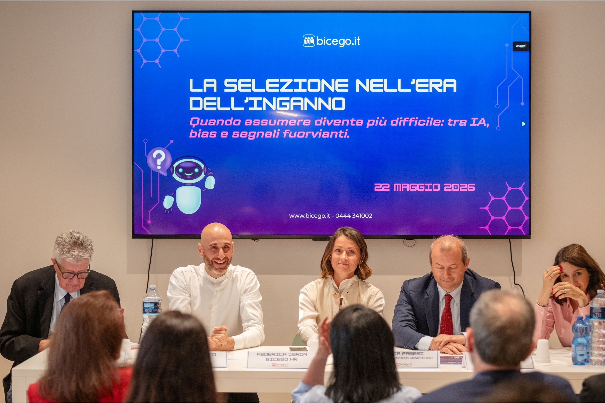 Evento Bicego HR sulla selezione del personale nell’era dell’intelligenza artificiale, dedicato ad autenticità, bias e fattore umano.